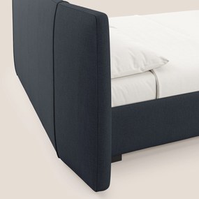 Omero letto imbottito contenitore sfoderabile in tessuto fiammato impermeabile T14 blu