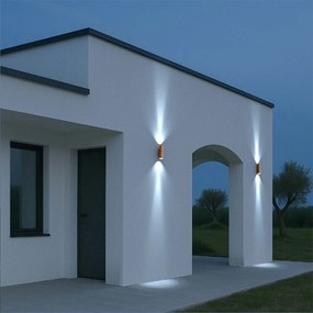 Applique Conica a Clessidra Bidirezionale IP65 GU10 - Corten