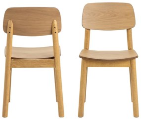 Sedia da pranzo in colore naturale Barlow - Actona