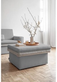 Poggiapiedi in grigio chiaro Wilson – Miuform