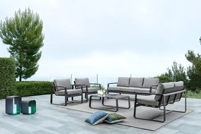 Tavolino da giardino in alluminio 62x105 cm Merrigan – Bizzotto