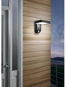 Eglo 98191 - Lampada da parete solare a LED con sensore PASTION LED/4,5W/3,7V IP44