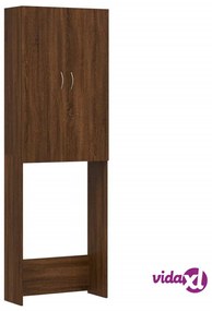 vidaXL Mobile per Lavatrice Rovere Marrone 64x25,5x190 cm