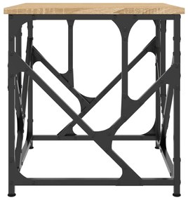 Tavolino salotto rovere sonoma 45x45x47,5 cm legno multistrato