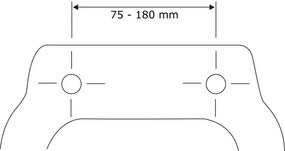 WENKO 22415100-Sedile WC HABOS 46x36 cm bianco/argento