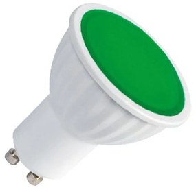Faretto LED GU10 5W Verde Colore Verde