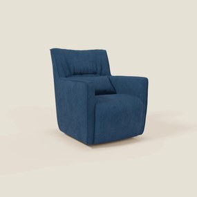 Tulla Poltrona girevole in tessuto impermeabile T02 blu