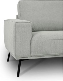 Divano angolare grigio chiaro (con penisola a destra/a L) con rivestimento in ciniglia Amsterdam – Scandic