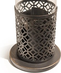 Camino a bioetanolo biocamino da tavolo TOLOSA Nero Oro D20 x H49,5 interno esterno