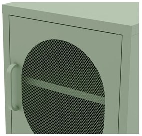 Comodino in metallo color menta Diora - Marckeric