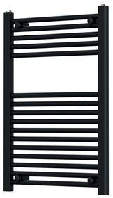 Termoarredo Dritto 50x77 Interasse 45 Cm Feridras Nero Opaco