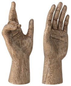 Statuette in legno in set di 2 pezzi 13 cm Teis - Bloomingville