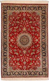 Cashmere Silk Tappeto orientale 120 x 80 Rosso (Indian) Annodato A Mano
