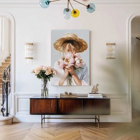 Quadro con elementi dipinti a mano 70x100 cm Estelle – Styler