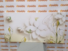 Quadro su tela – Fiori astratti