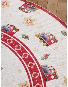 Tappeto rotondo rosso a tema natalizio ø 160 cm Toy's Delight Train – Villeroy&amp;Boch