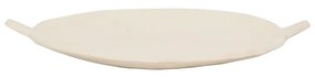 Tikamoon - Ciotola decorativa in alluminio color crema Javi, 38 cm