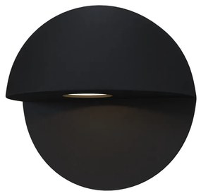 Lampada Da Parete Moderna Da Esterno Alluminio Nero Luce Led 7,4W Ip54