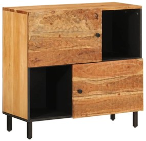 Credenza 80x33x75 cm in legno massello di acacia