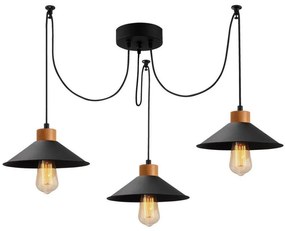 Lampadario a sospensione con filo MANAVGAT 3xE27/40W/230V ragno