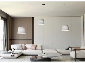 Sospensione 3 Luci Iside Con Fermacavi E Paralumi Grigio