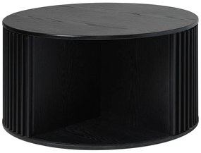 Tavolino rotondo nero ø 85 cm Siena - Unique Furniture