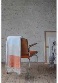 Coperta gialla-azzurra 125x190 cm Brick - Mette Ditmer Denmark