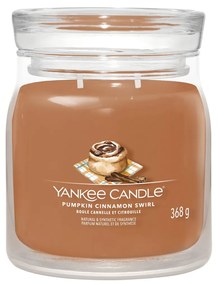 Pumpkin Cinnamon Swirl, candela in giara media Yankee Candle