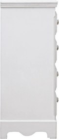 Cassettiera Blanc 4 Cassetti L in Legno...