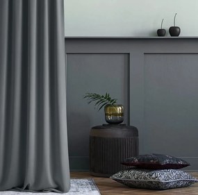 Tenda Aura grigio scuro con nastro per appendere 180 x 280 cm