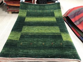 Loribaft Tappeto persiano 180x130 Verde (Iran) Annodato A Mano