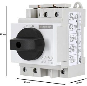 Interruttore di Manovra Fotovoltaico - Sezionatore 4 Poli 1.200V DC 32A