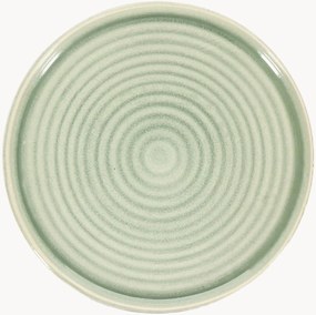 Set di 4 piatti da colazione Cameo Green