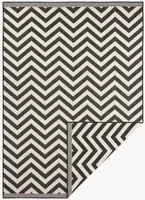 Tappeto reversibile da interno-esterno con motivo zigzag Palma