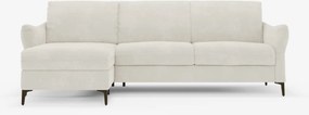 Dalia divano letto angolare con vano contenitore - materasso alto 18 cm in raffinato tessuto smacchiabile T30