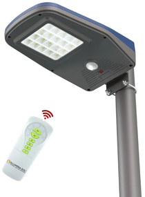 Lampione Solare per Esterno con Pannello Fotovoltaico e Telecomando - 3000k bianco caldo