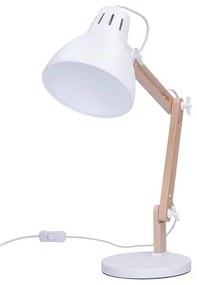 Solight WO57-W − Lampada da tavolo FALUN 1xE27/25W/230V bianco