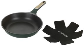 Padella antiaderente 26 cm verde con salvapadella