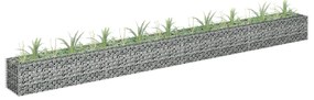 Gabbione Letto Rialzato İn Acciaio Zincato 360x30x30 Cm /