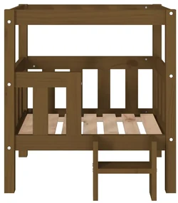 Cuccia per cani miele 65,5x43x70 cm in legno massello di pino
