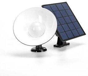 Applique Led da parete 4W Nero con pannello solare e sensore crepuscolare e di movimento IP65 Dimmerabile temperatura colore regolabile con telecomando Aigostar