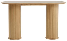 Tavolo consolle di colore naturale 40x130 cm Nola – Unique Furniture