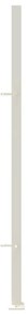 Palo angolare in ferro finitura verniciato Bianco H 110 cm x L 4 cm x P 4 cm