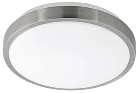 Plafoniera Classico Competa 1 Acciaio Bianco Luce Led Integrato 15,6W