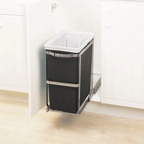 Contenitore per rifiuti in plastica da 30 l - simplehuman