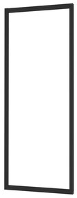 Lato fisso per box doccia Easy L 80 x H 190cm, Sp. 6 mm vetro vetro senza finitura / trasparente profilo in alluminio nero laccato