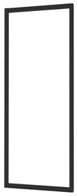 Pannello laterale per box doccia Easy L 80 x H 190cm, Sp. 6 mm vetro vetro senza finitura / trasparente profilo in alluminio nero laccato