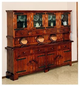 Credenza completa rusticona 4 ante - LM-313