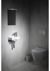 Sapho - Lavabo sospeso PICCOLINO 30x17 cm destro/marmo ricomposto/bianco