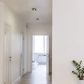 Faretto per controsoffitto TOBBY 1xGU10/20W/230V 11,5x11,5 cm rovere/nero